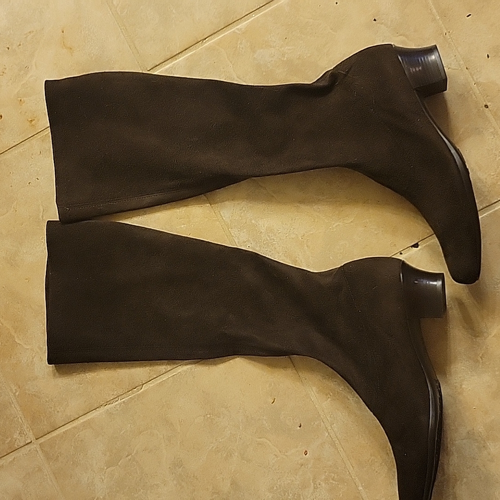 Murano Dark Brown Heeled Boots 7.5 narrow